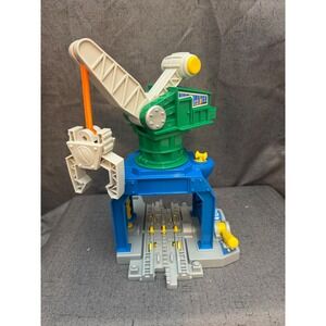 FISHER-PRICE GEOTRAX Crankin Round Crane & Workin Town Railway Grain Mill Dumper